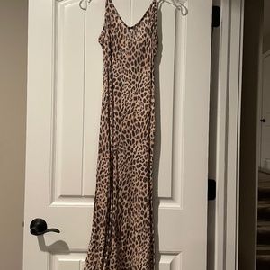Spiritual Gangster Leopard Slip Dress